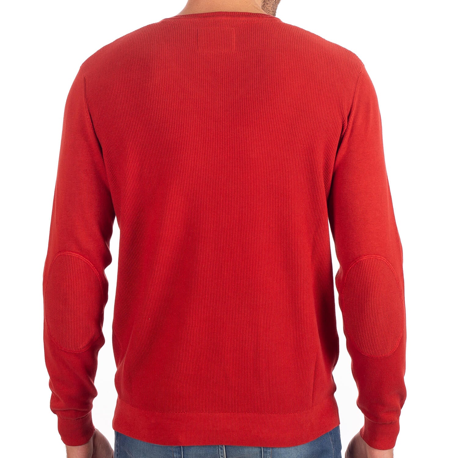 Pull col V nid d'abeille