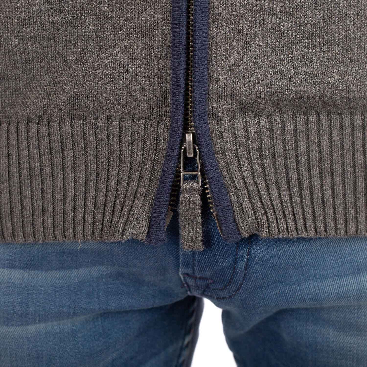 Gilet Zippé Rayé