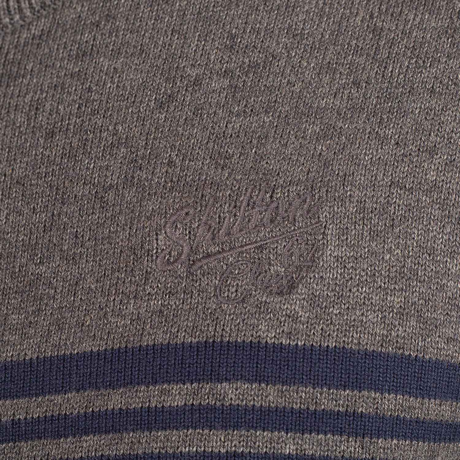 Gilet Zippé Rayé