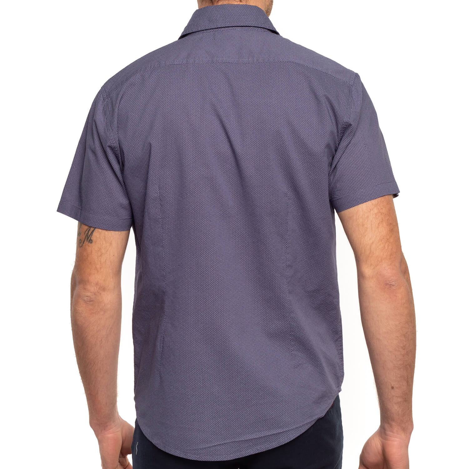 Chemise à pois imprimés