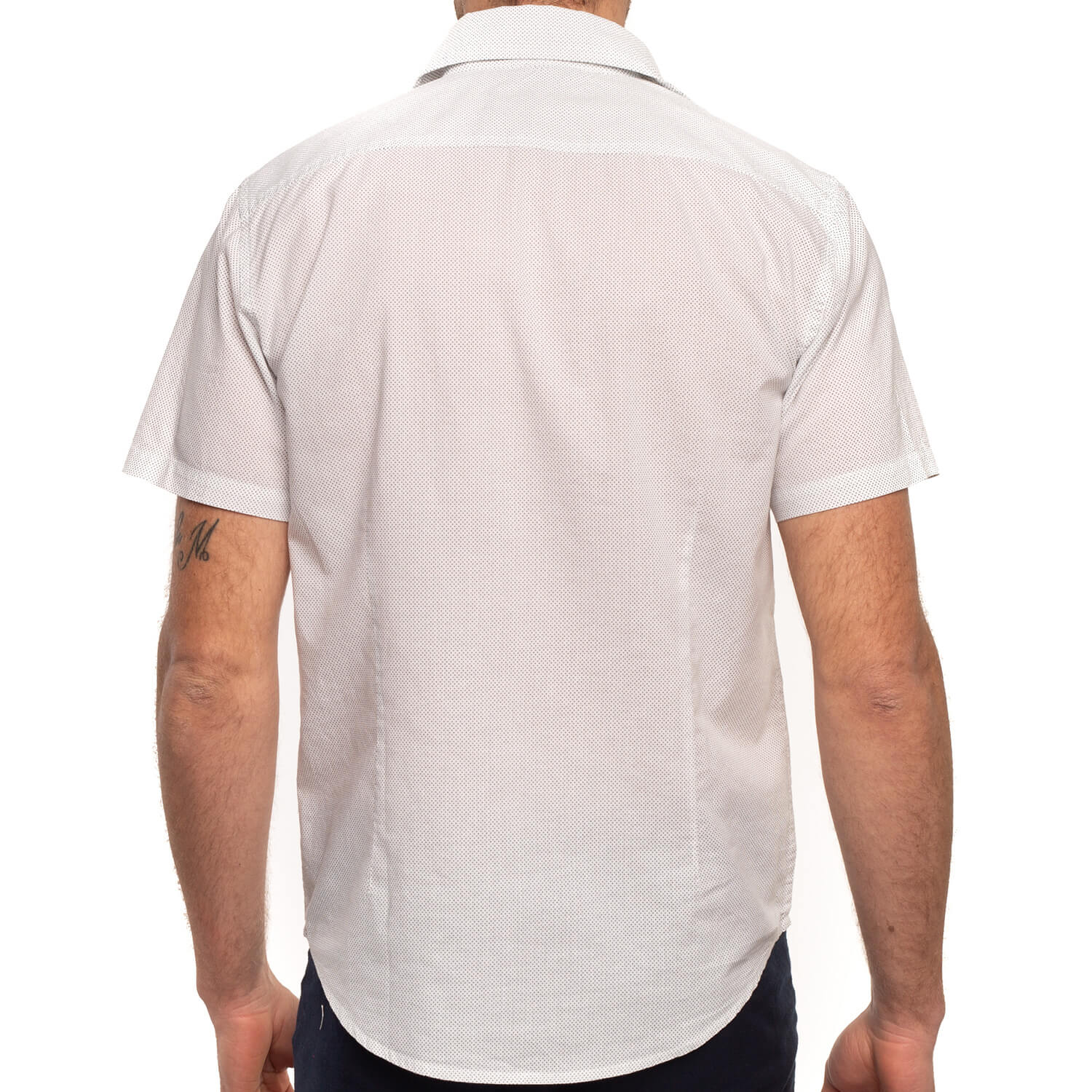 Chemise à pois imprimés