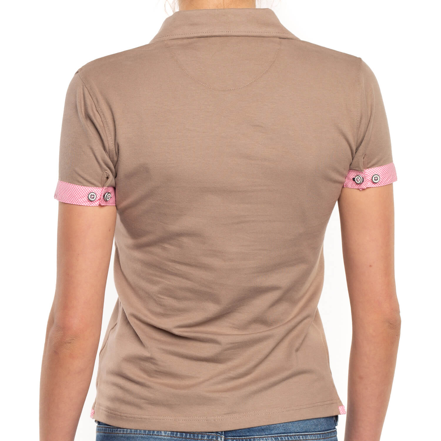 Polo lycra miss Beige - vu de dos - Shilton