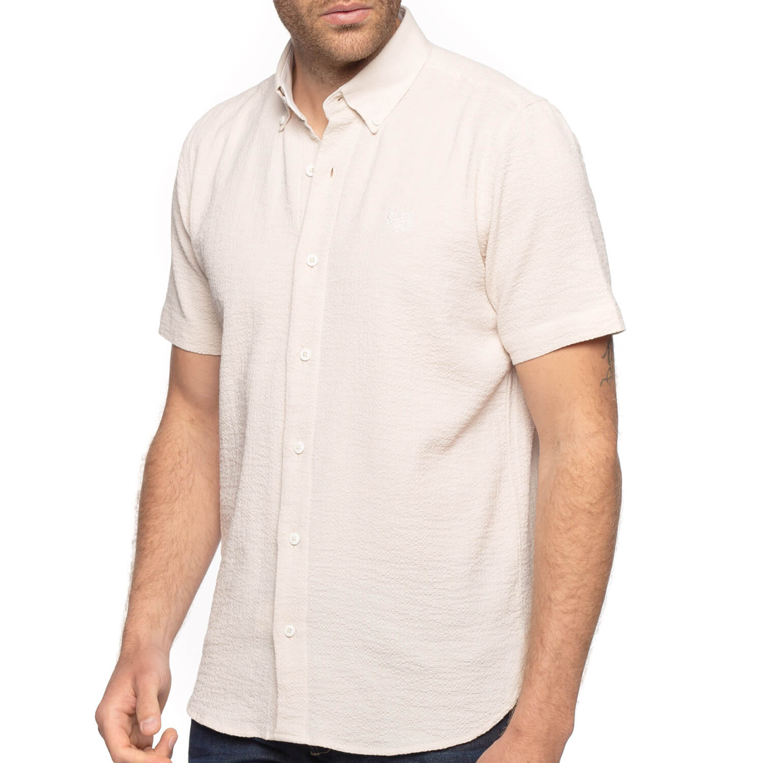 Chemise tissu gaufré