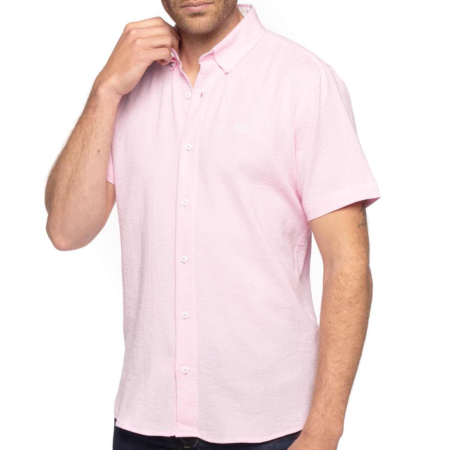 Chemise tissu gaufré