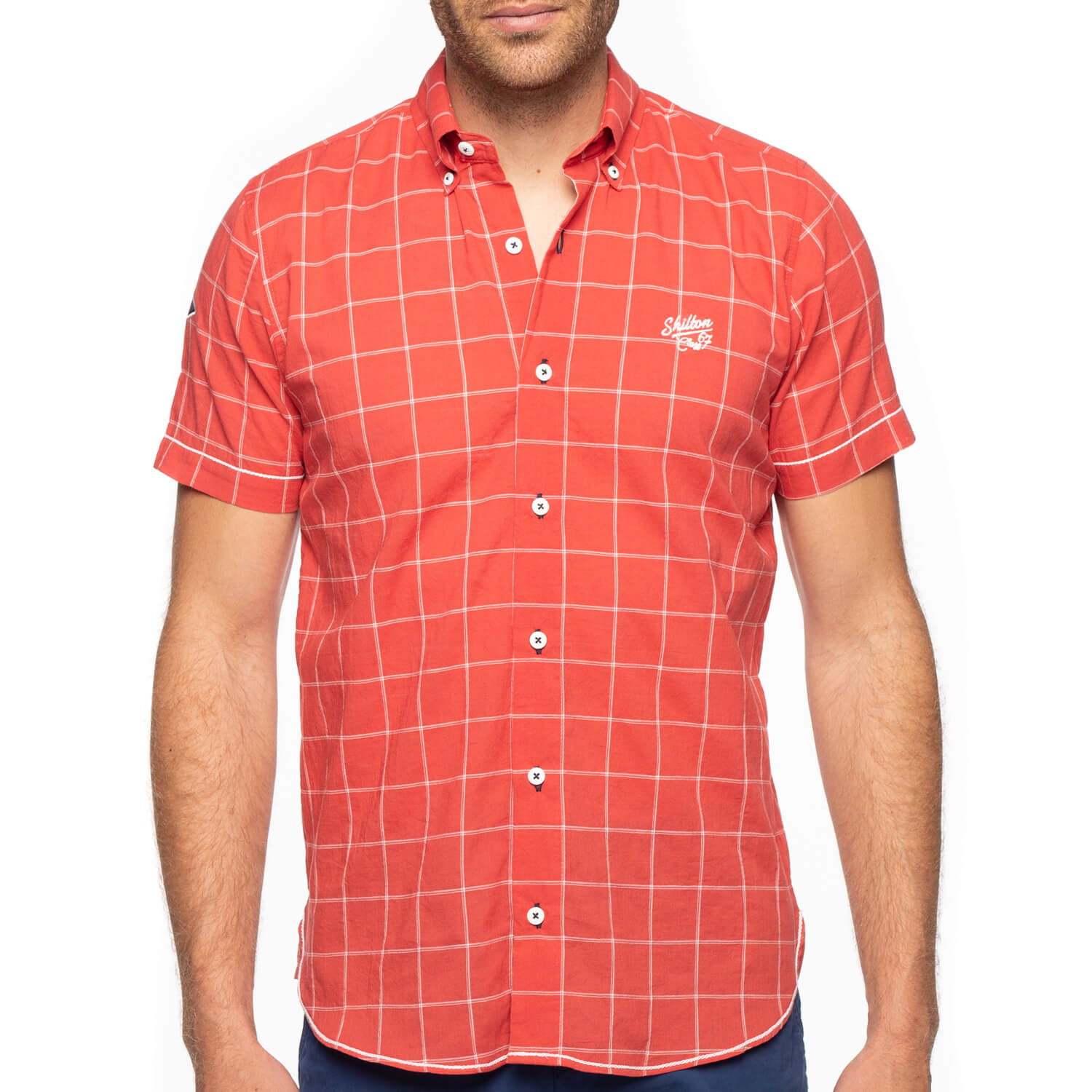 Chemise carreaux flag