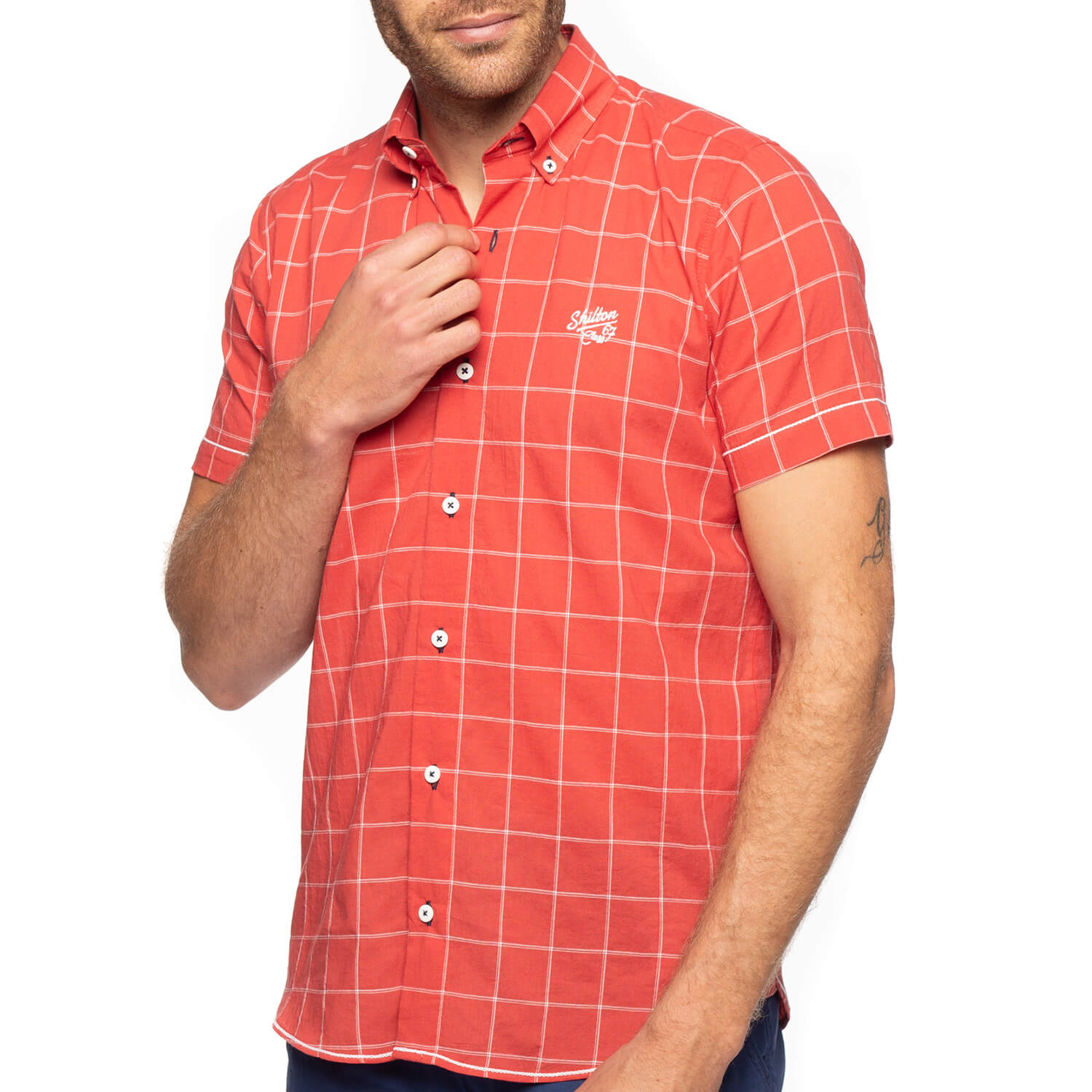 Chemise carreaux flag