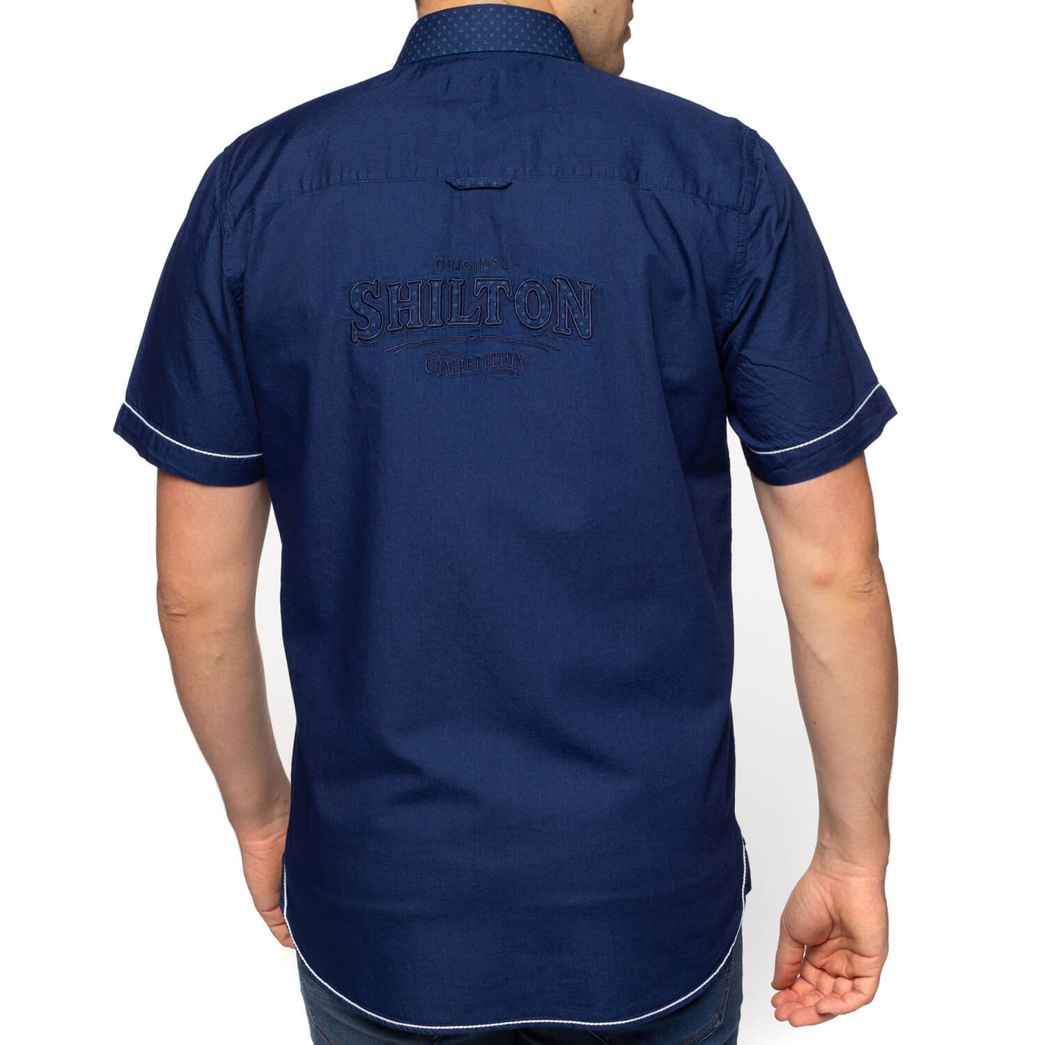 Chemise original compétition Indigo - vu de dos - Shilton