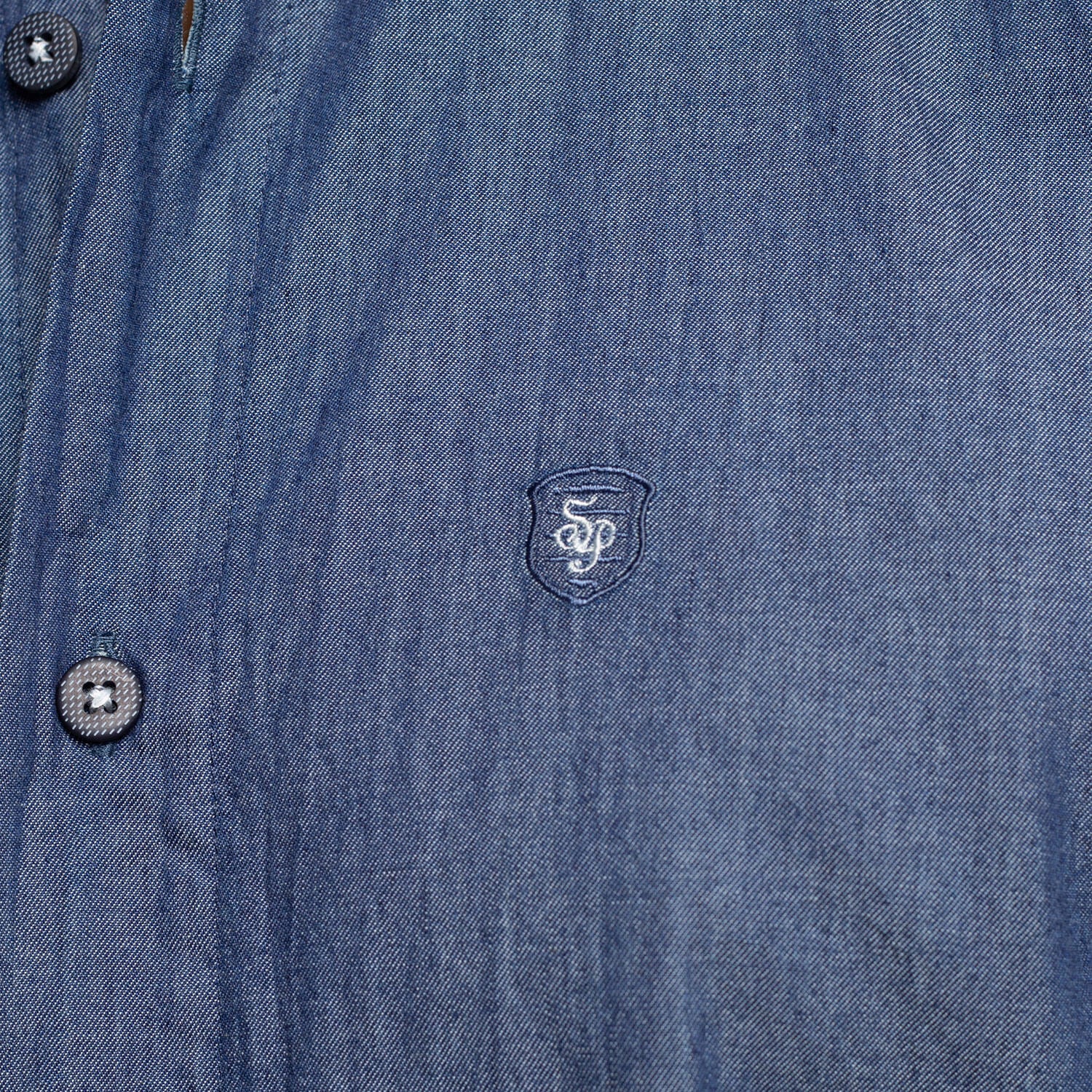 Chemise aspect denim
