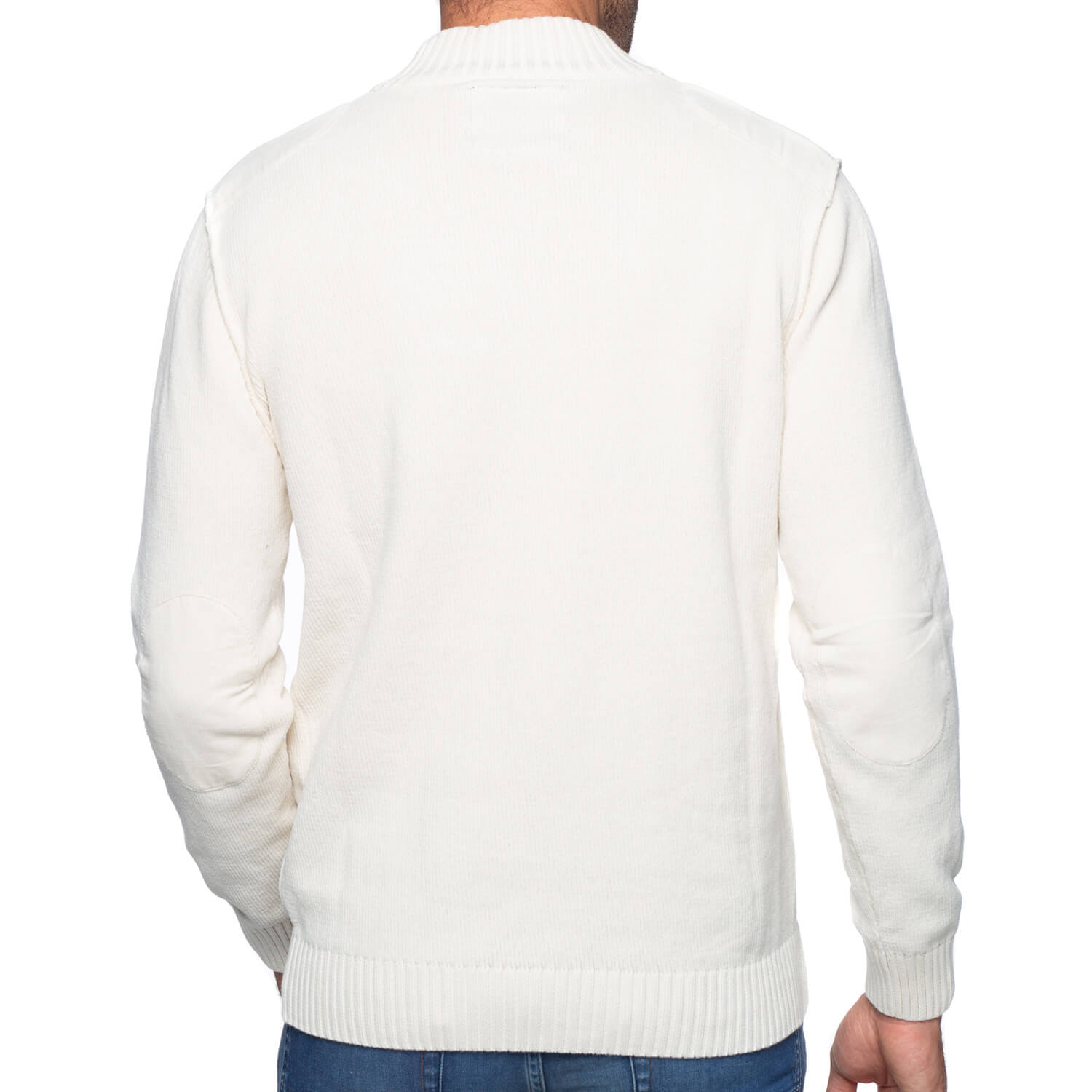 Pull col zippé coton chenille