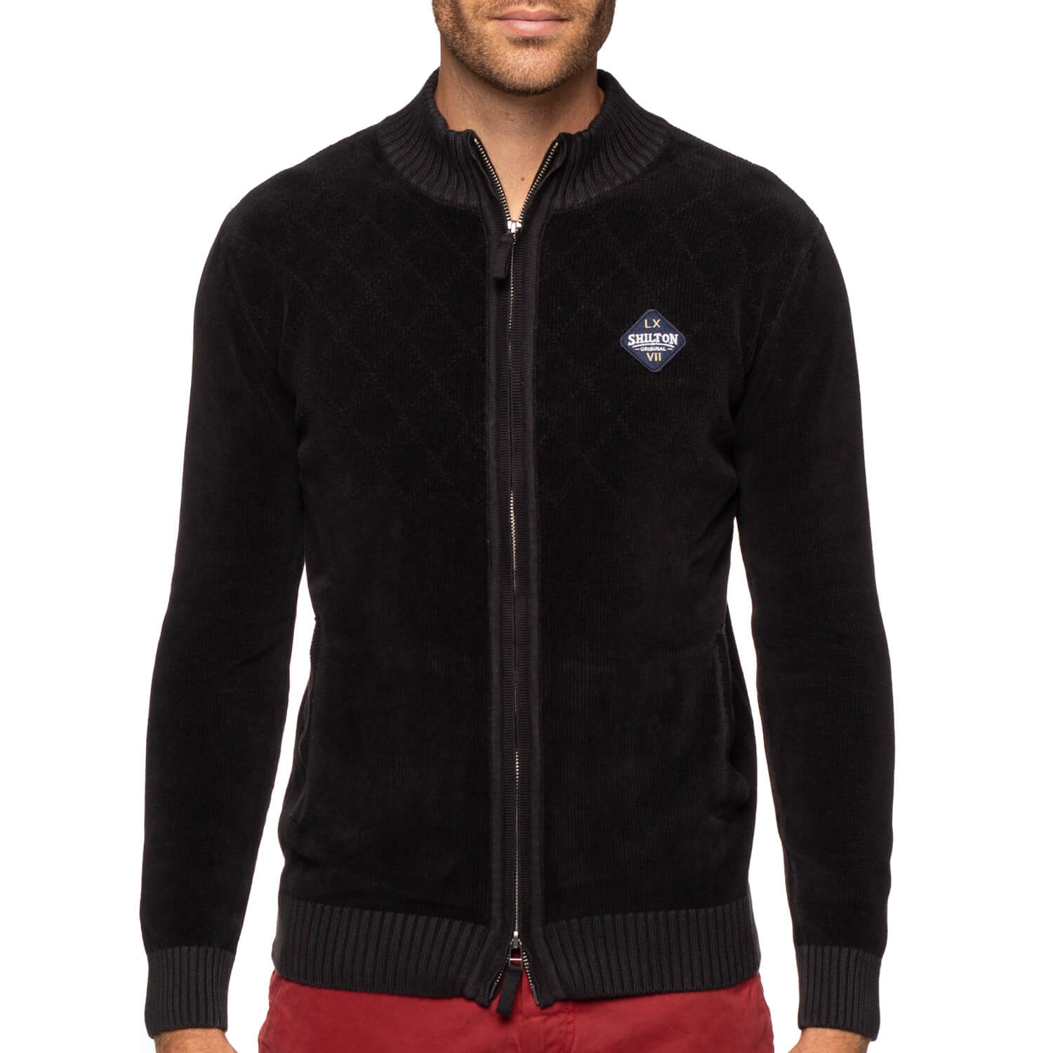 Gilet zippé coton chenille