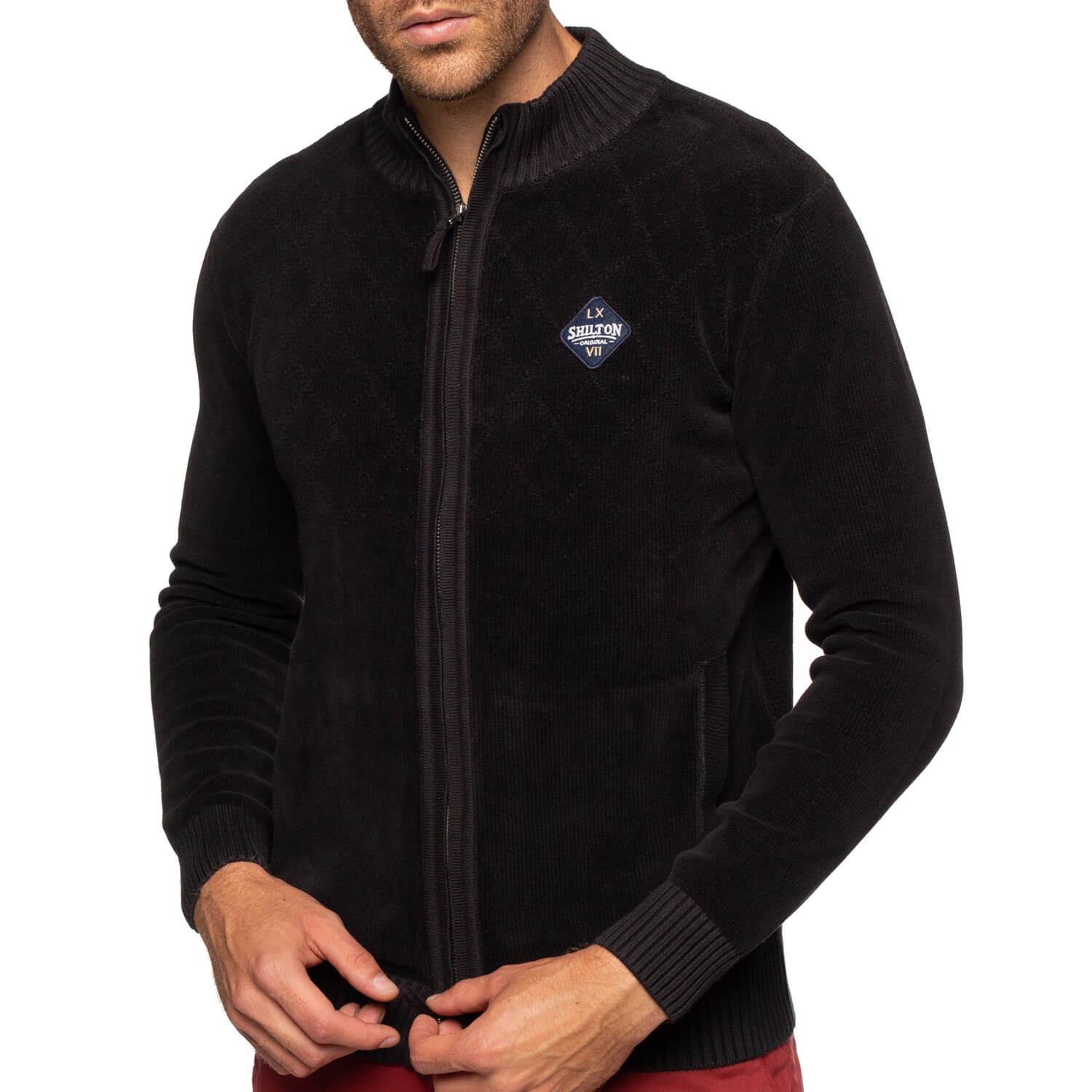 Gilet zippé coton chenille