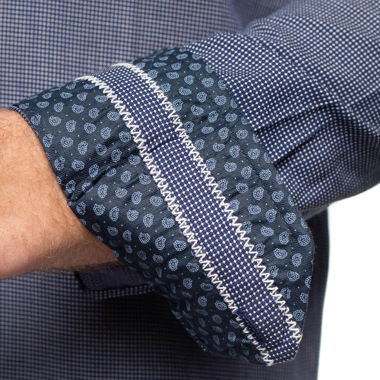 Chemise nid d'abeille coq