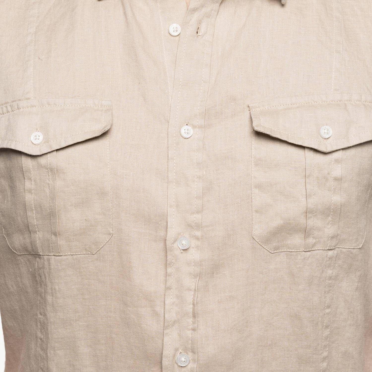 Chemise en lin pocket