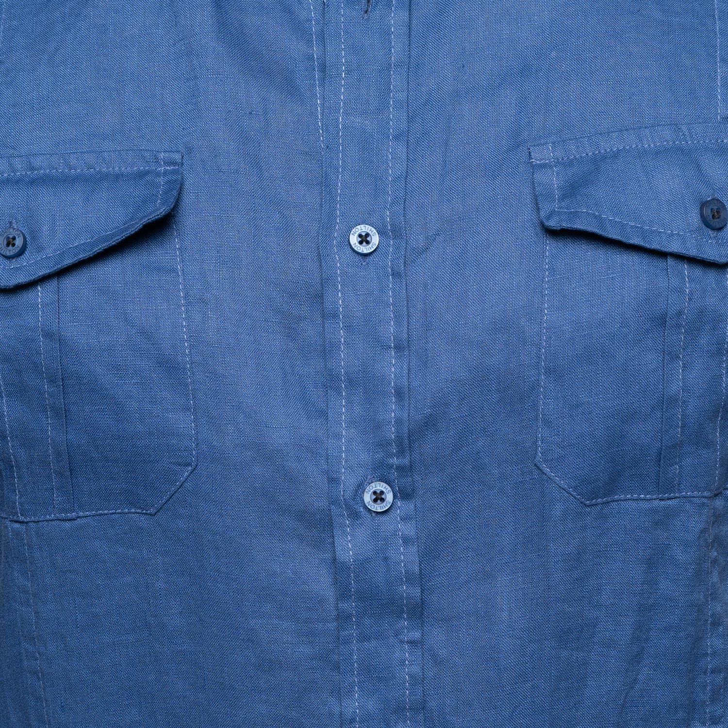 Chemise en lin pocket