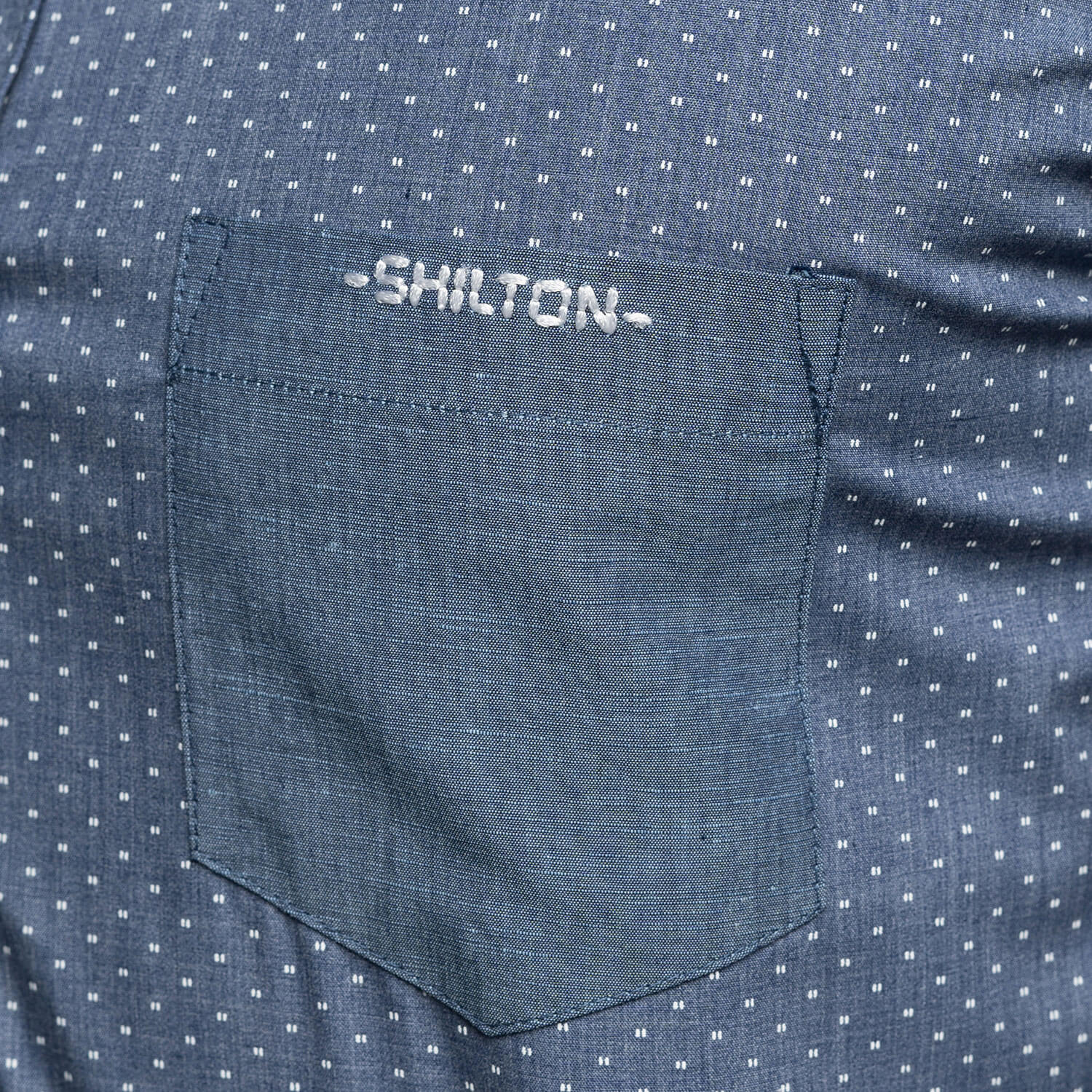 Chemise poche brodée