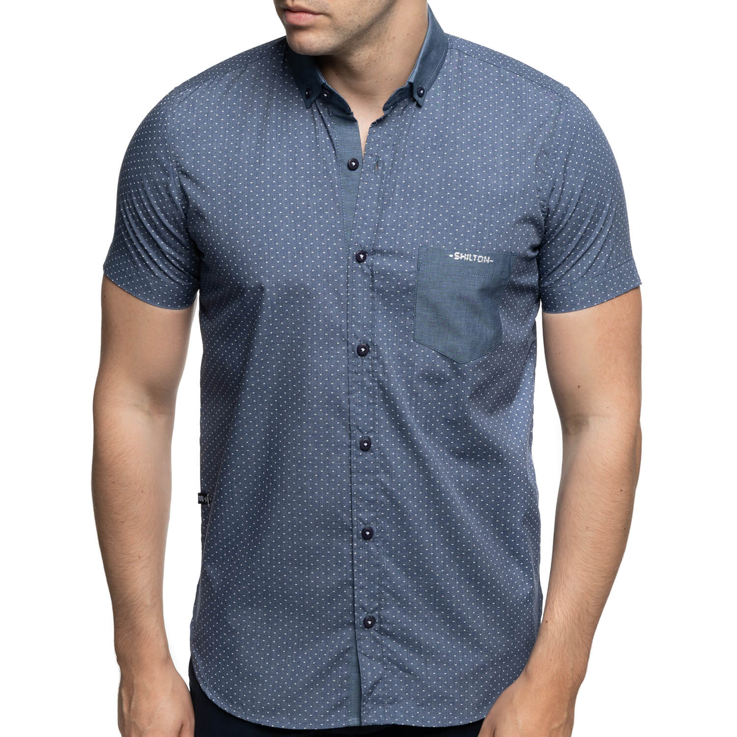 Chemise poche brodée