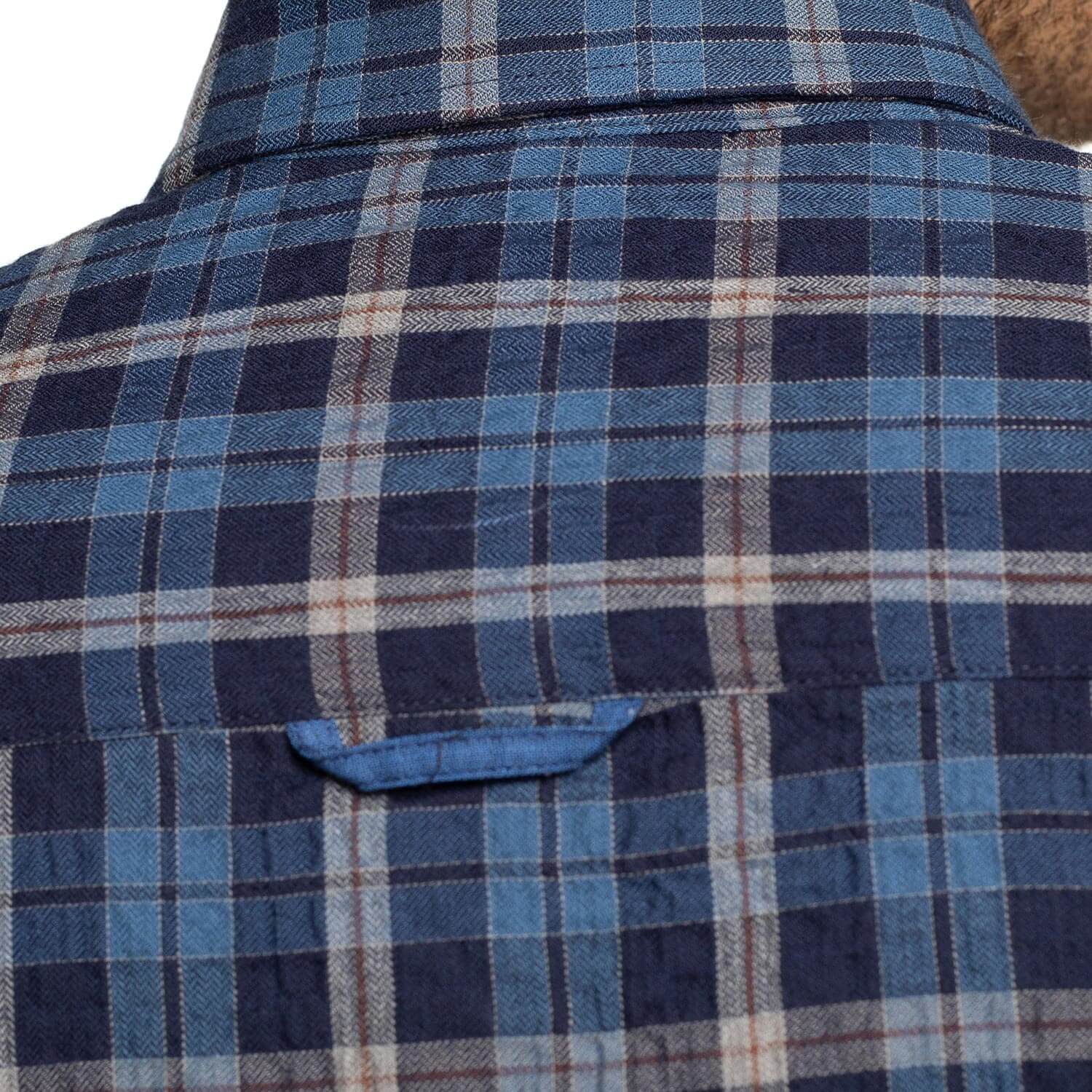 Chemise à carreaux gaufrée