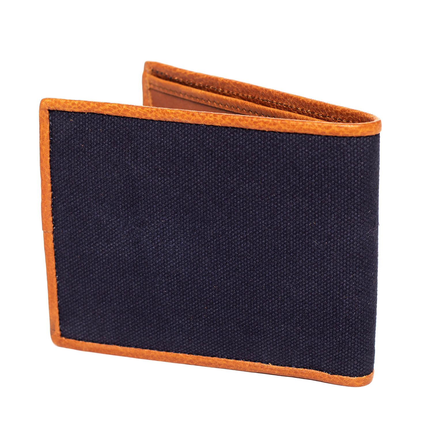 Portefeuille toile et cuir