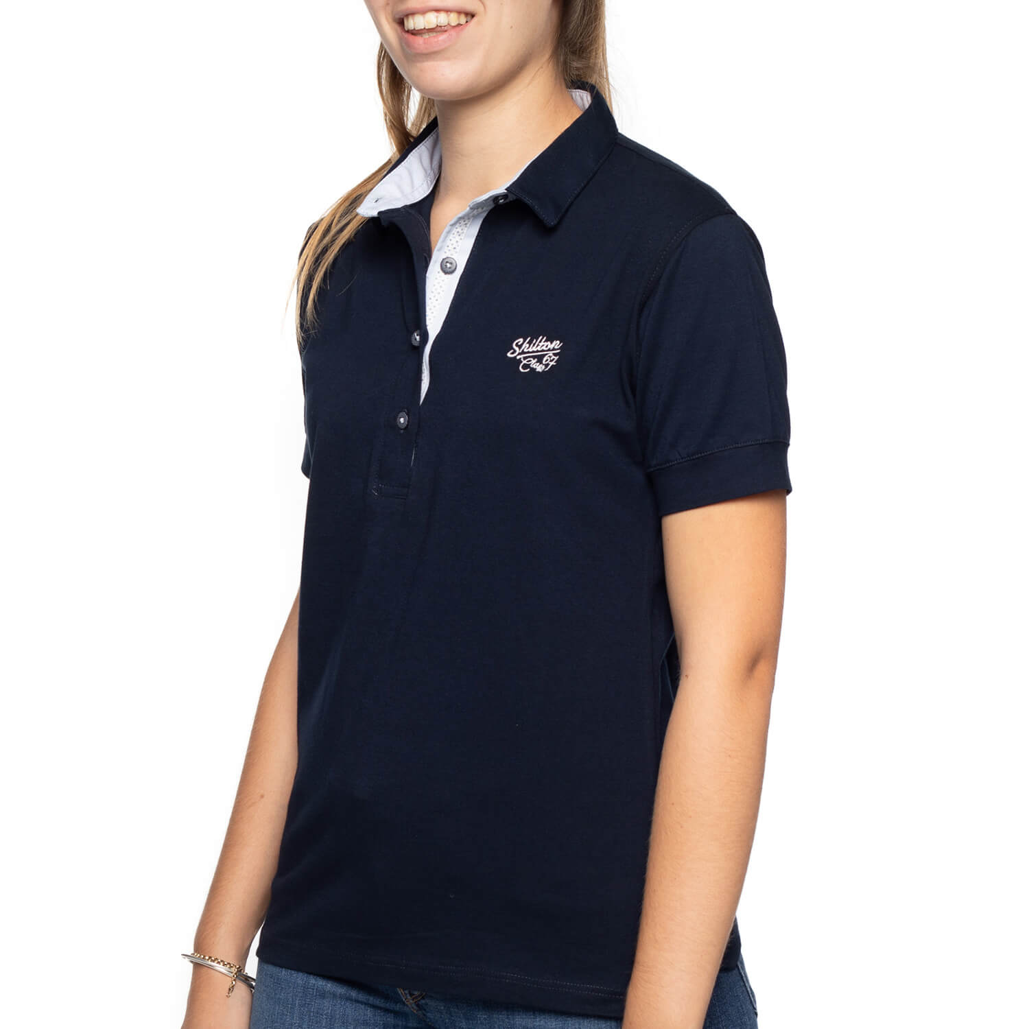 Polo Femme Class 67 Navy X Blanc - Shilton