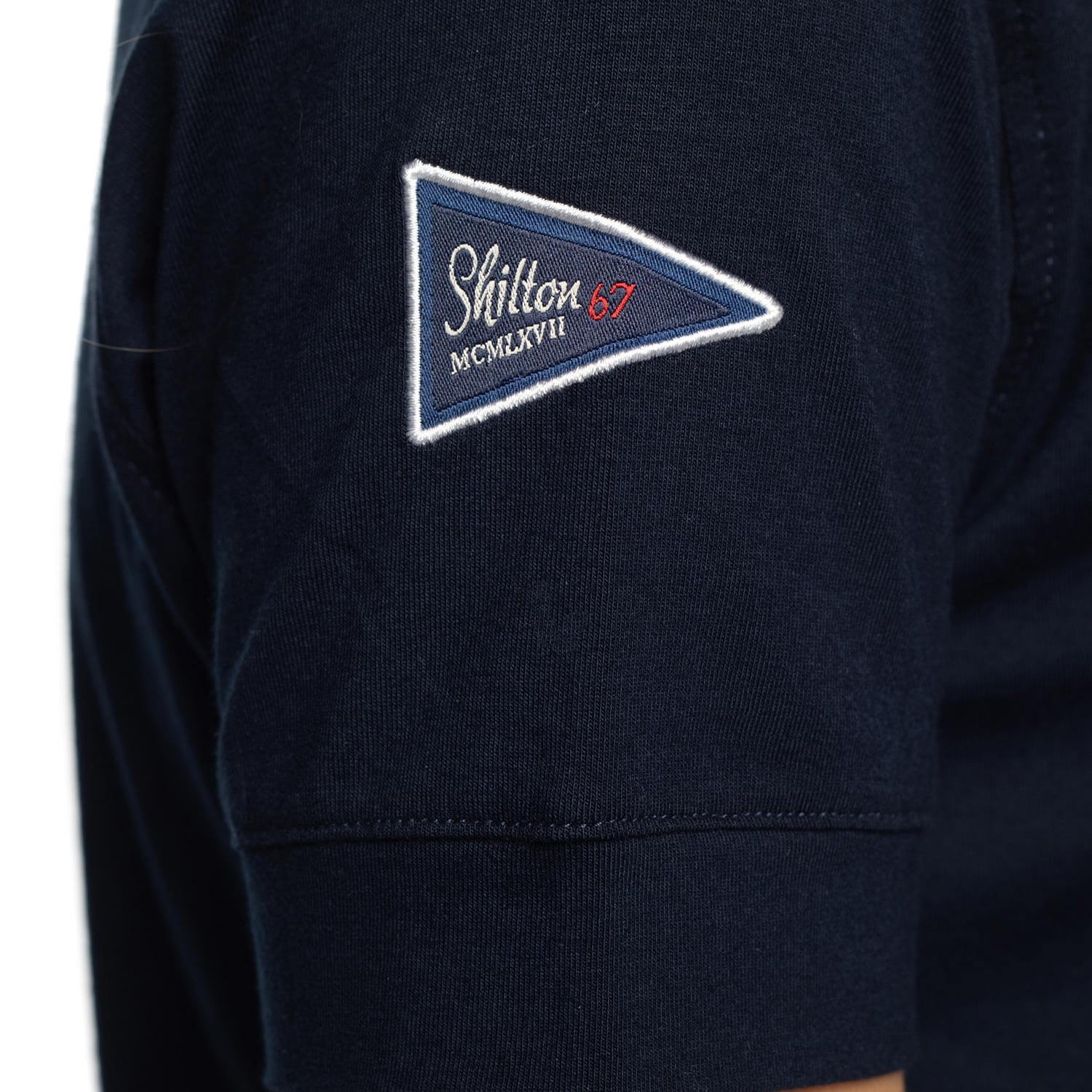 Polo Femme Class 67 Navy X Blanc - vu de dos - Shilton