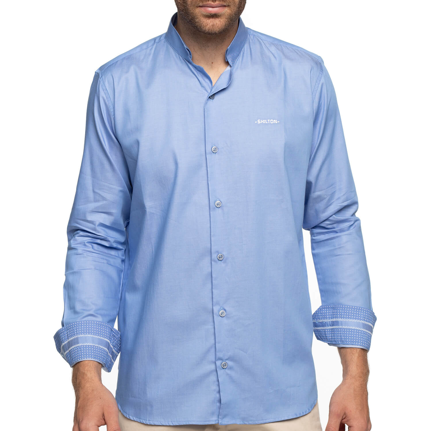 Chemise col inversé