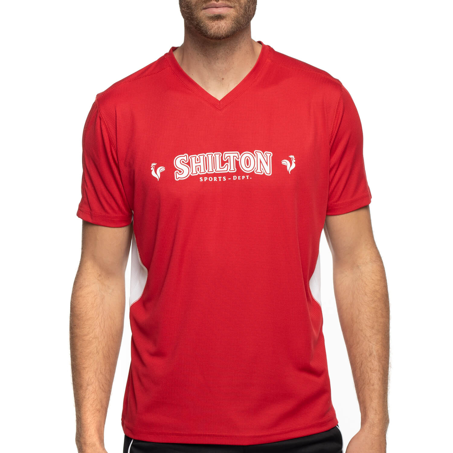 T-shirt sport col v
