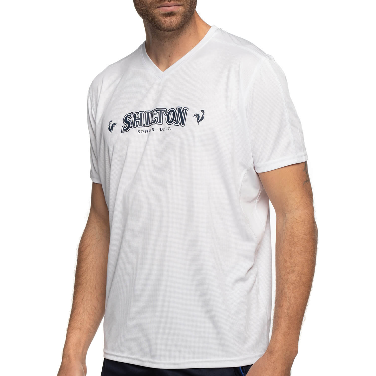 T-shirt sport col v
