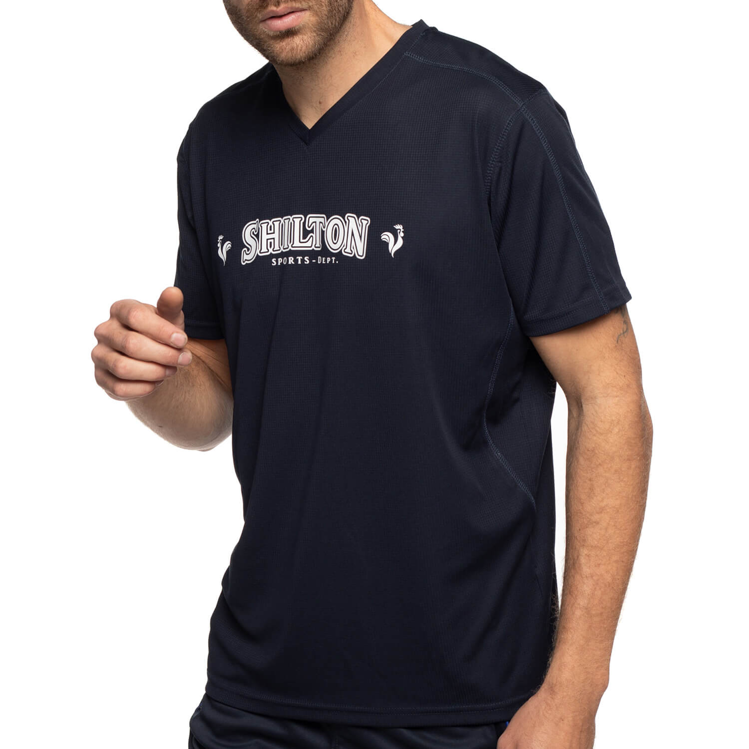 T-shirt sport col v
