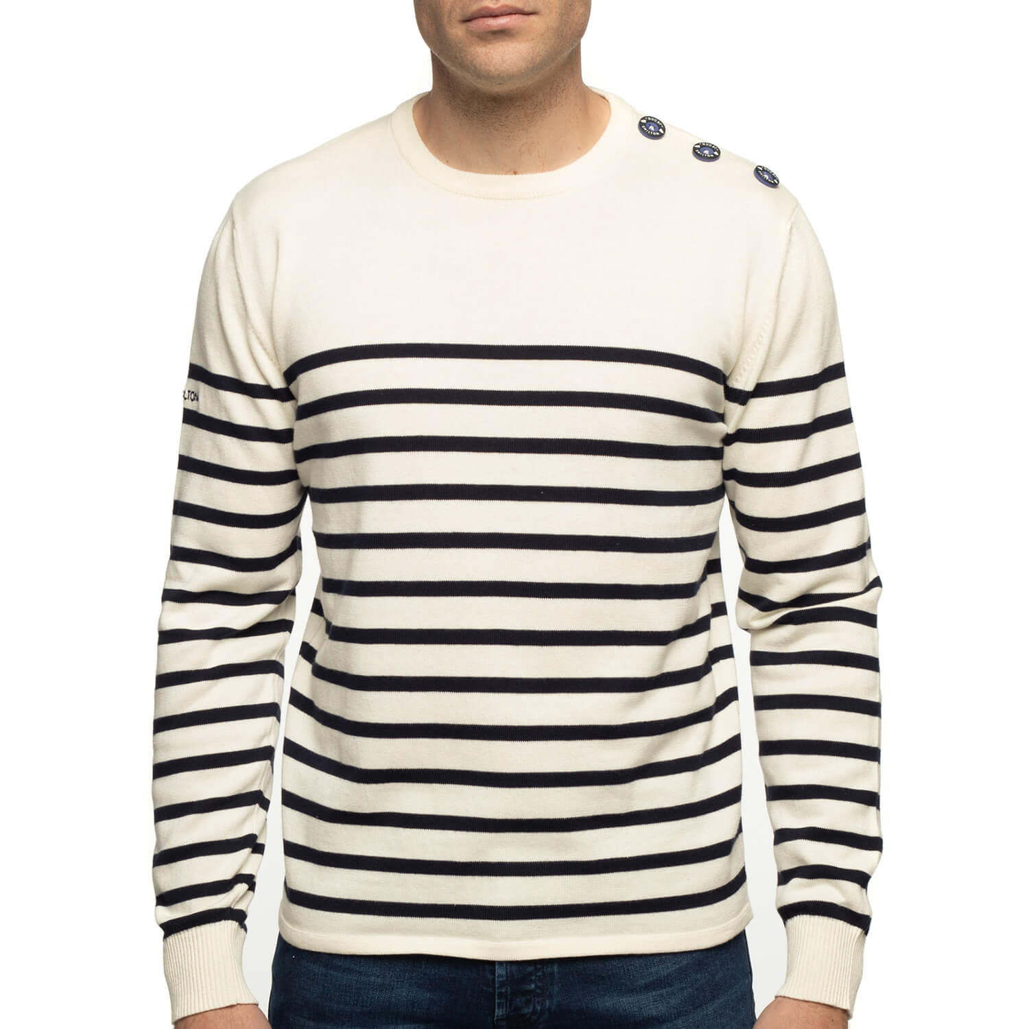 Pull marinière Ecru - Shilton