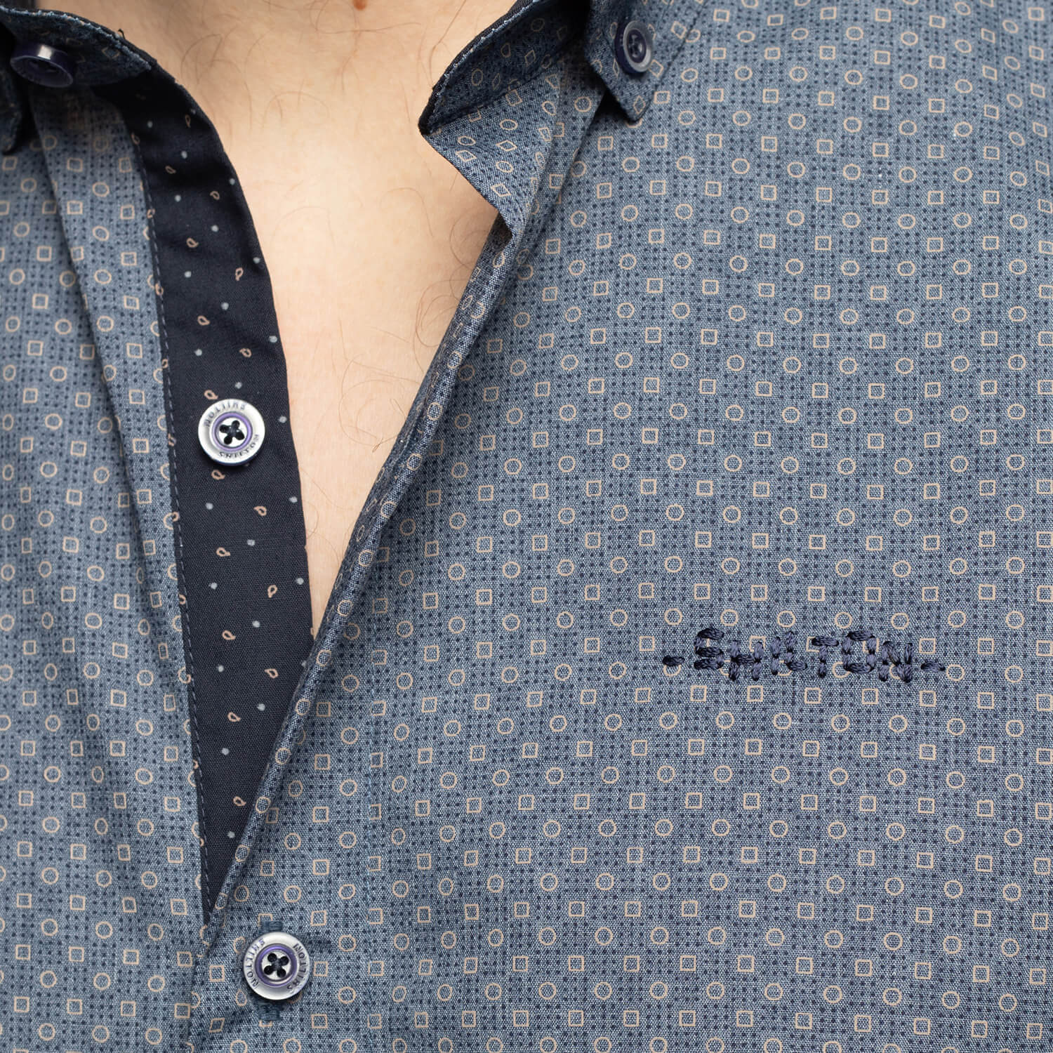Chemise imprimés géométriques