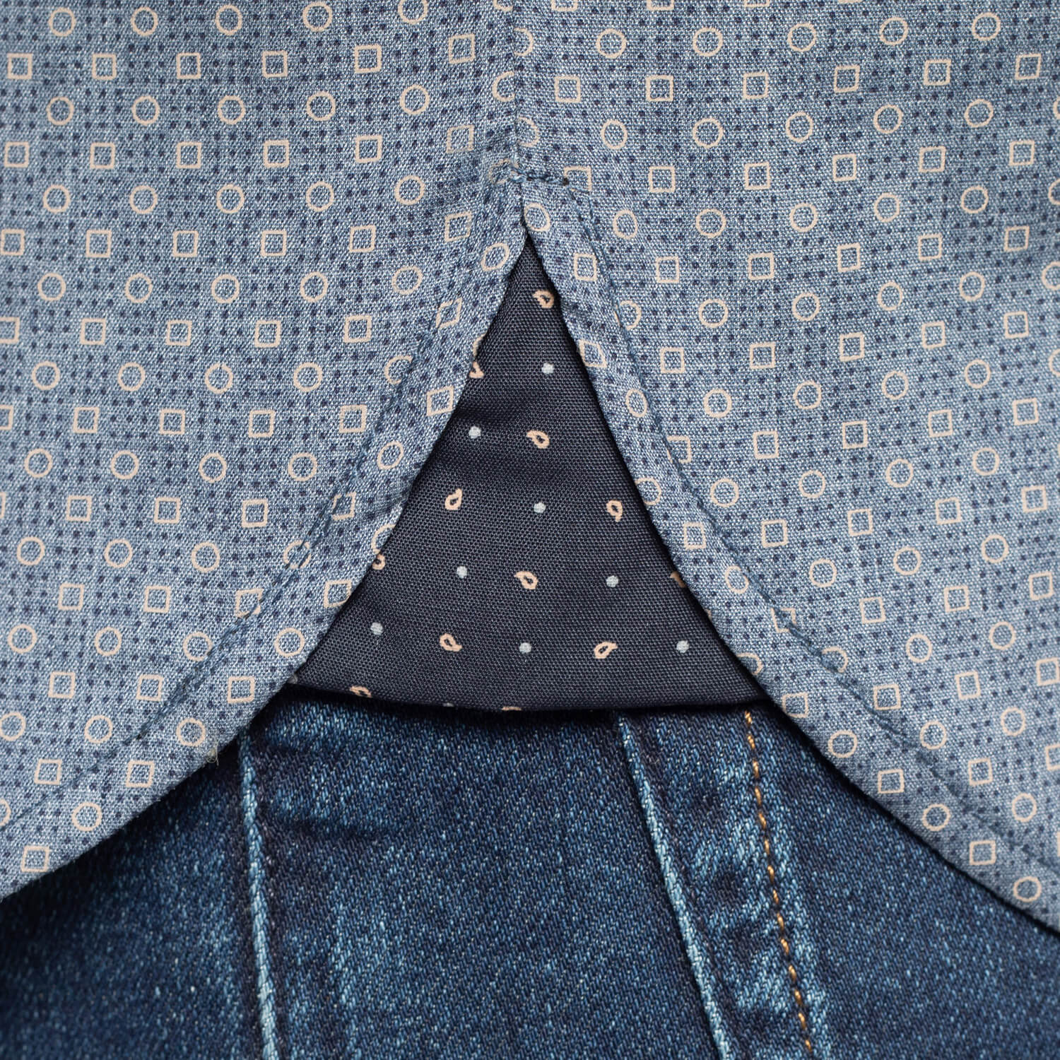 Chemise imprimés géométriques