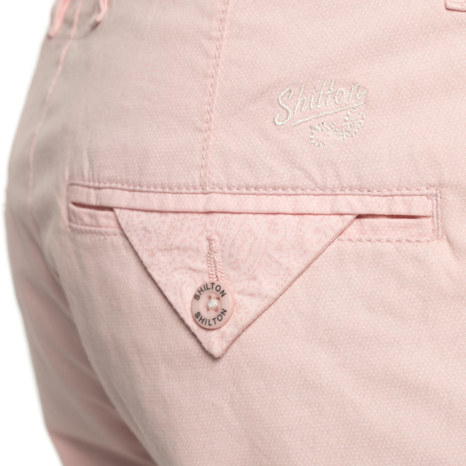 Pantalon chino droit Rose - vu de dos - Shilton