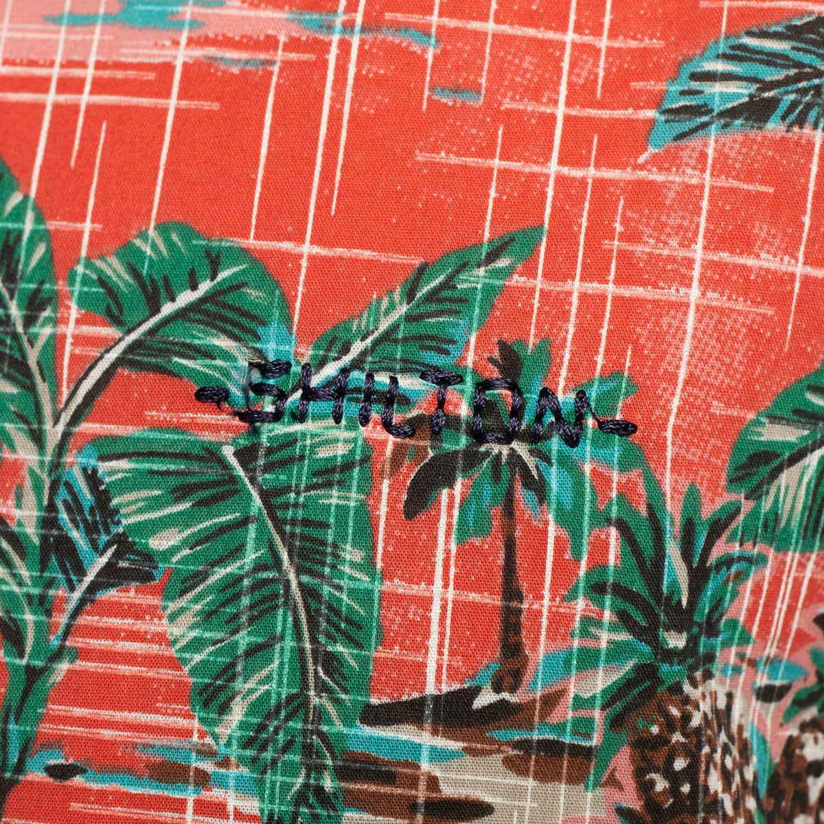 Chemise fleurs imprimées Orange - vu de dos - Shilton