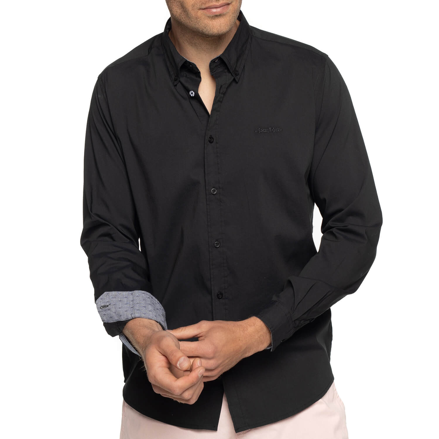Chemise class stretch Noir - Shilton