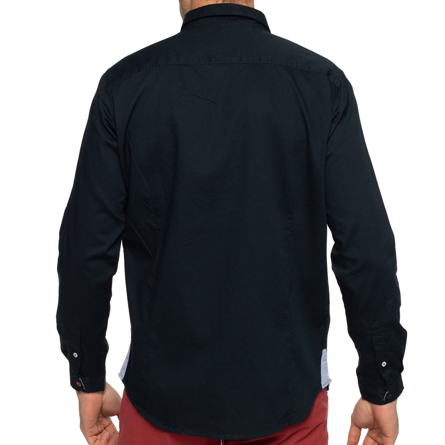 Chemise boutons fantaisies Navy - vu de dos - Shilton