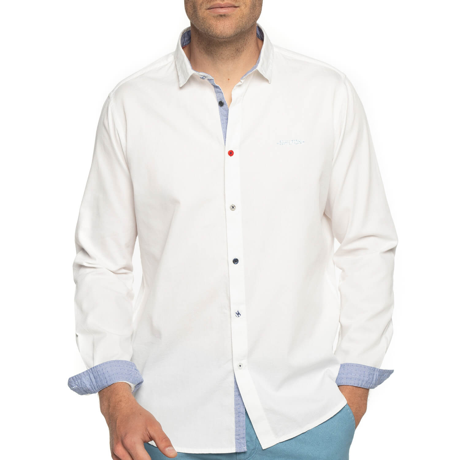 Chemise boutons fantaisies