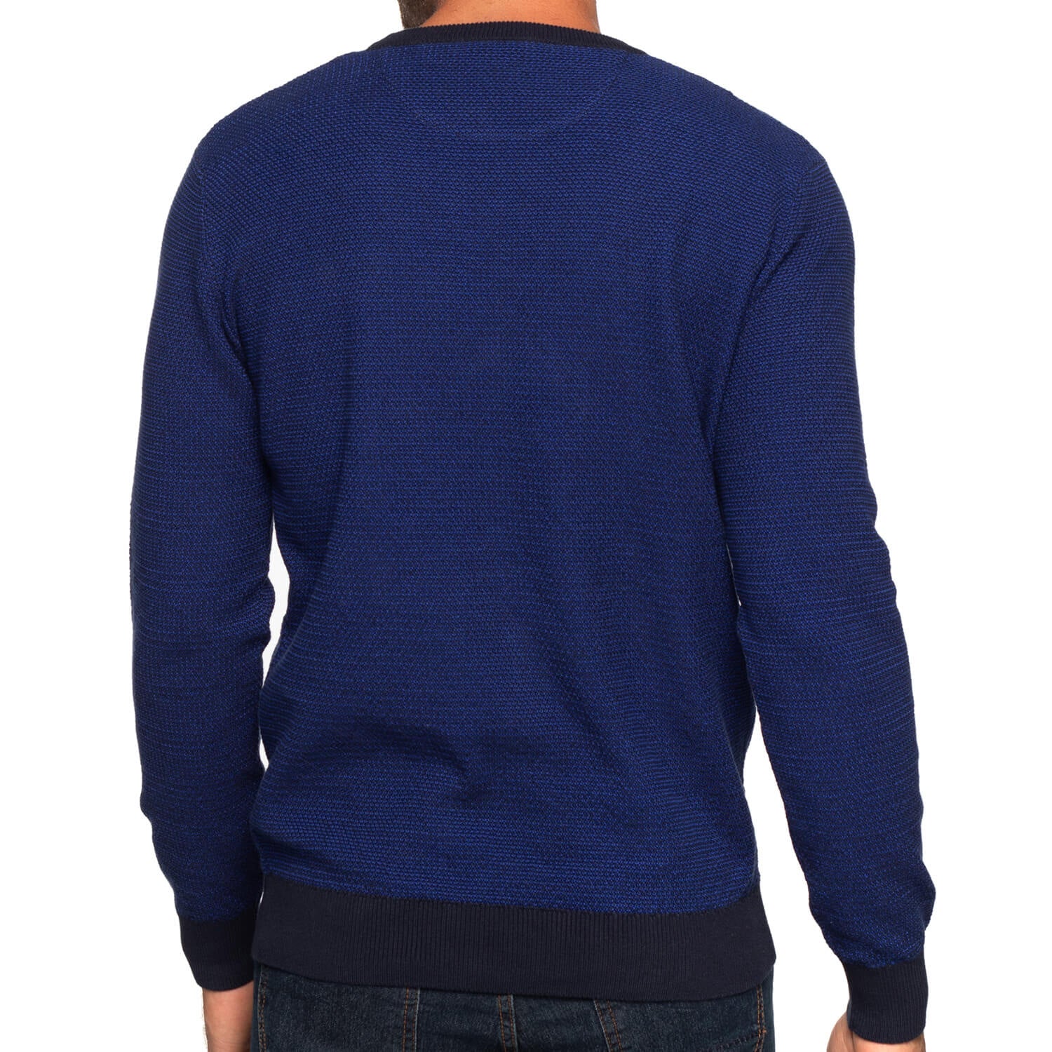 Pull col rond écusson
