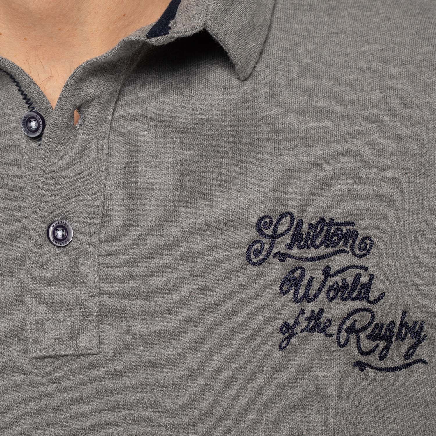 Polo rugby maille piquée