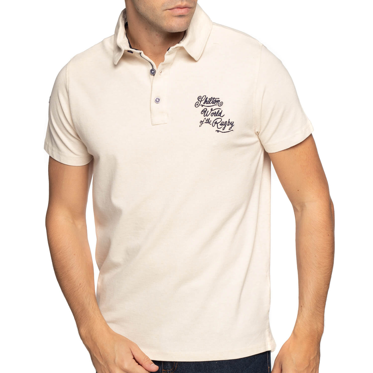 Polo rugby maille piquée
