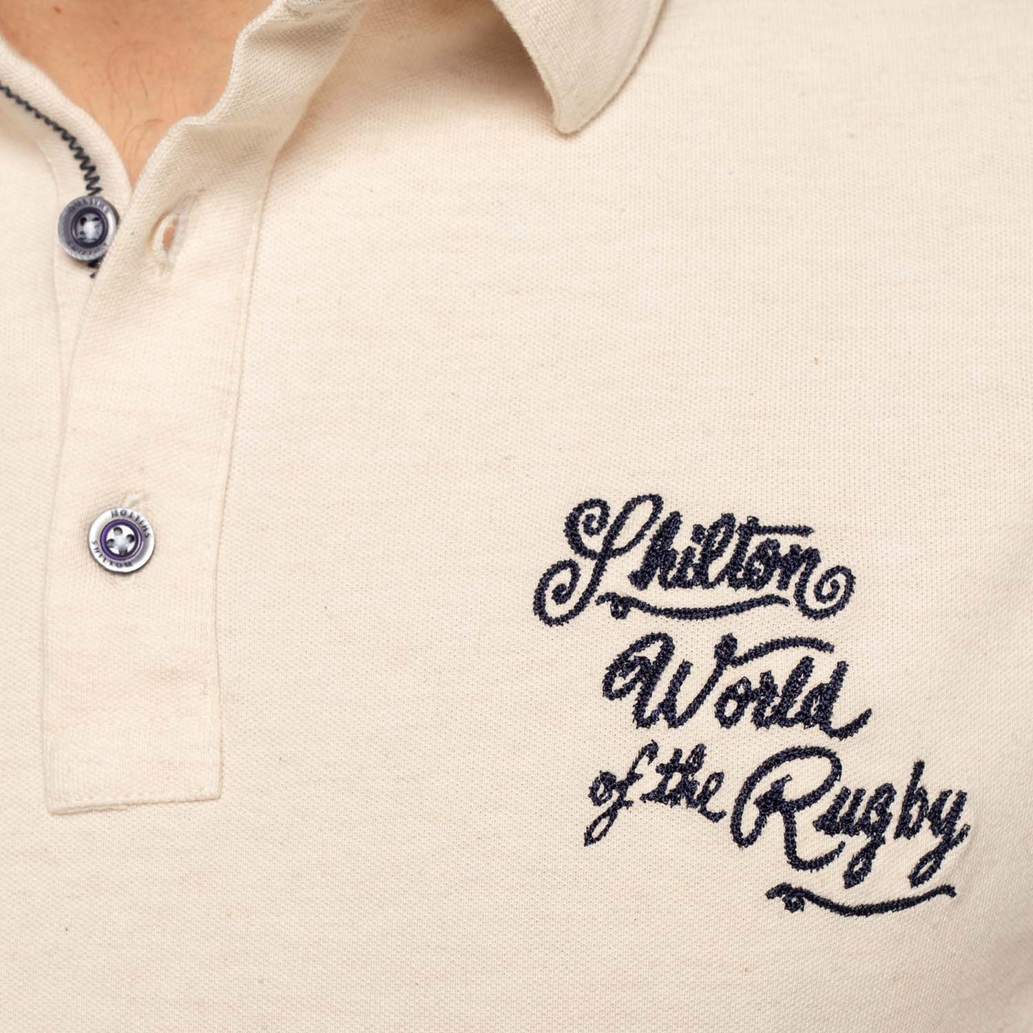 Polo rugby maille piquée