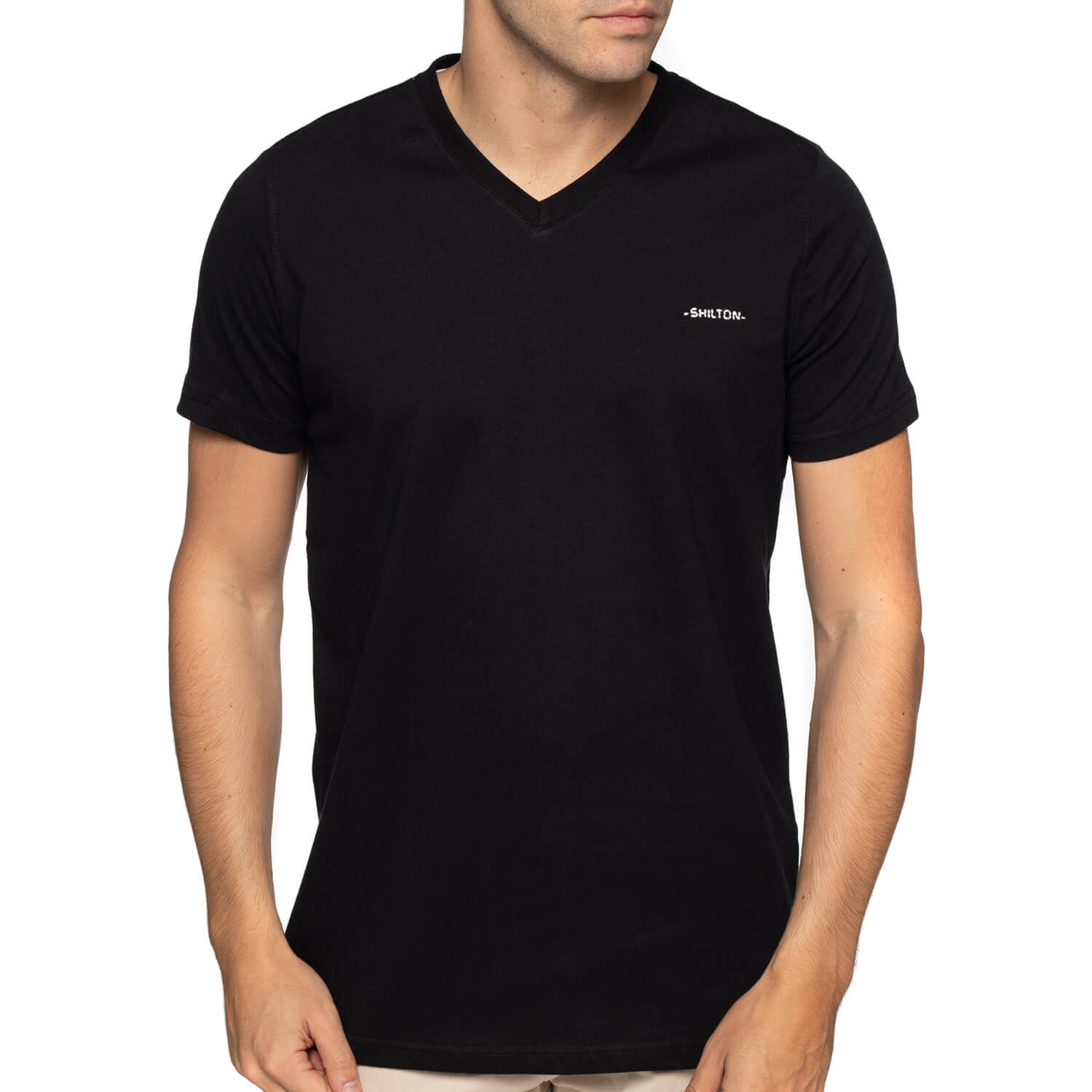T-shirt col V