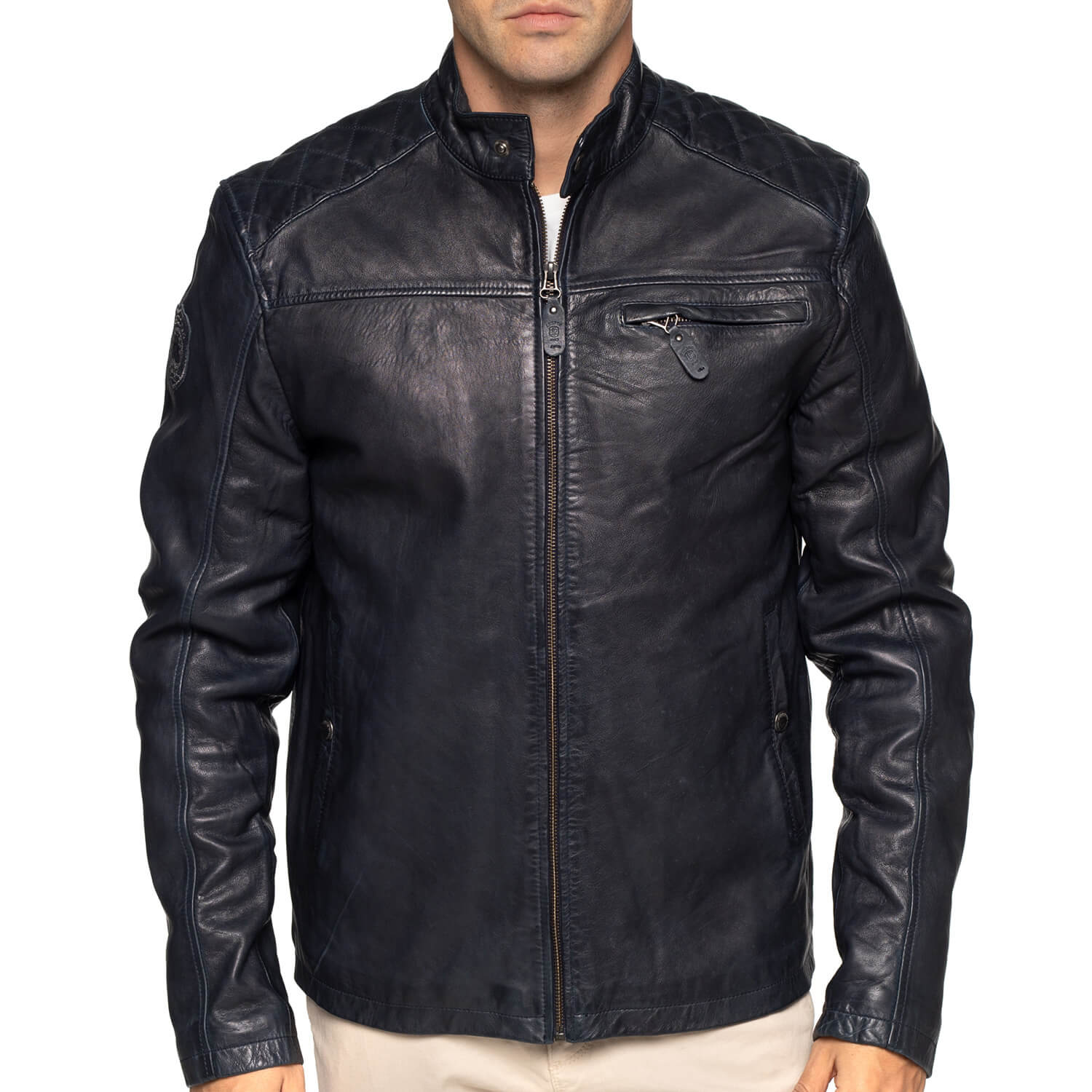 Blouson en cuir motors