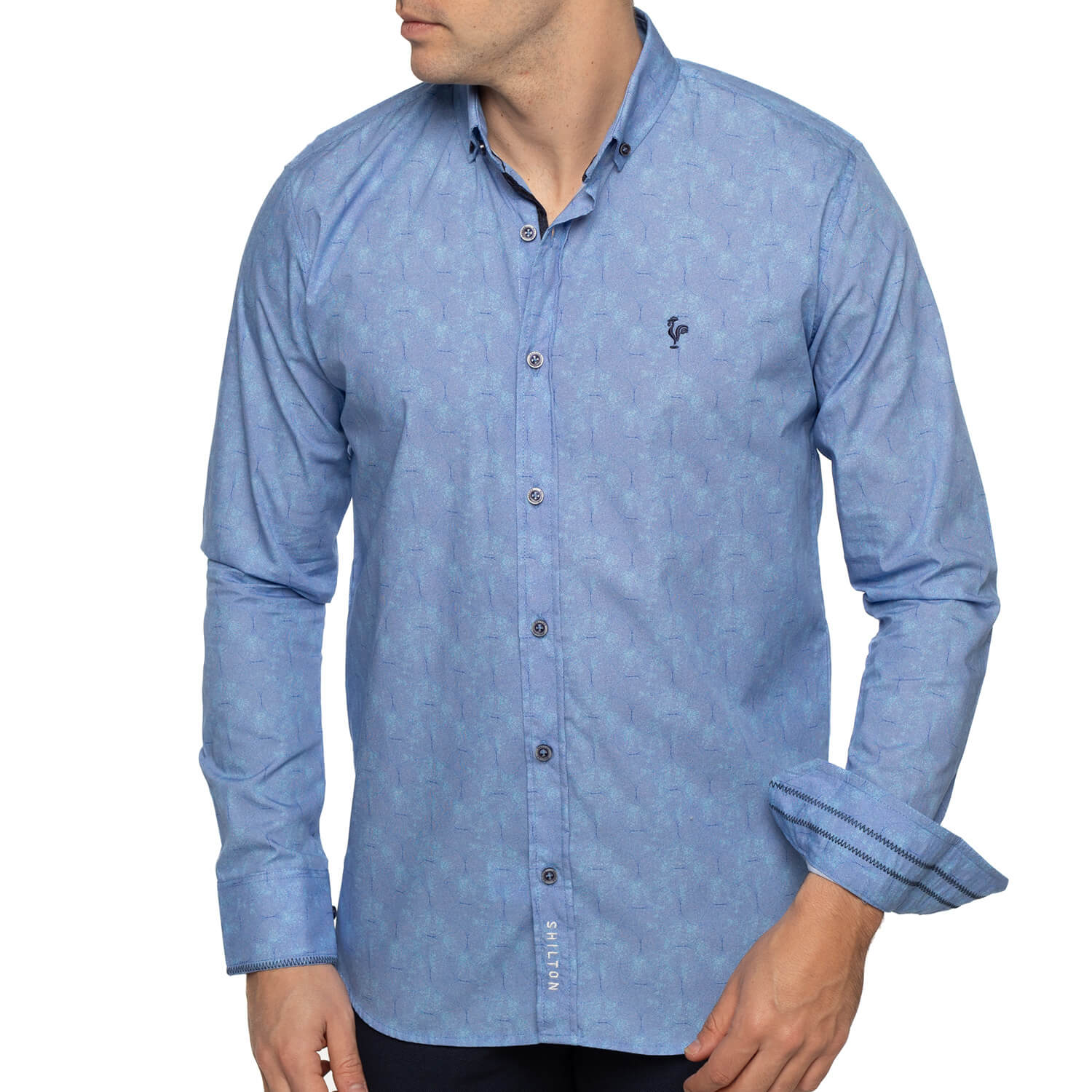 Chemise imprimée coq
