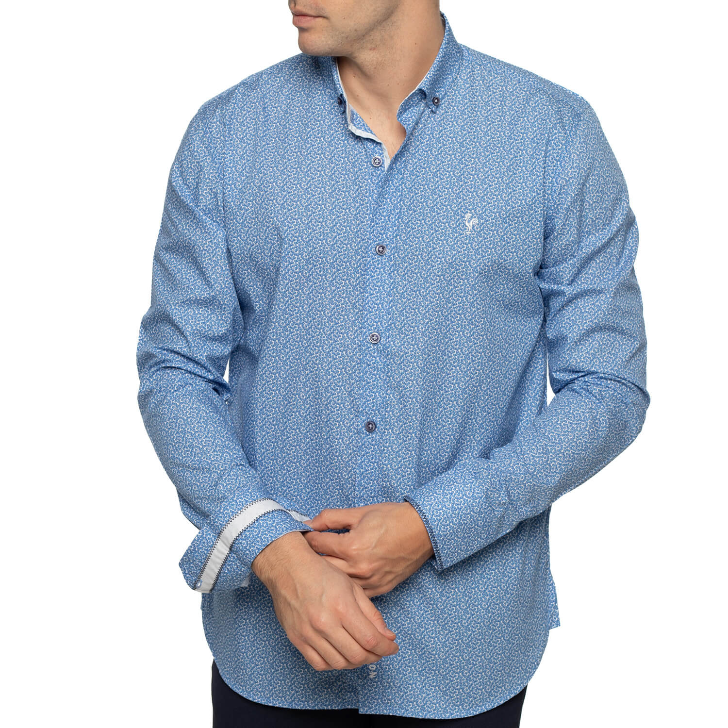 Chemise flower coq
