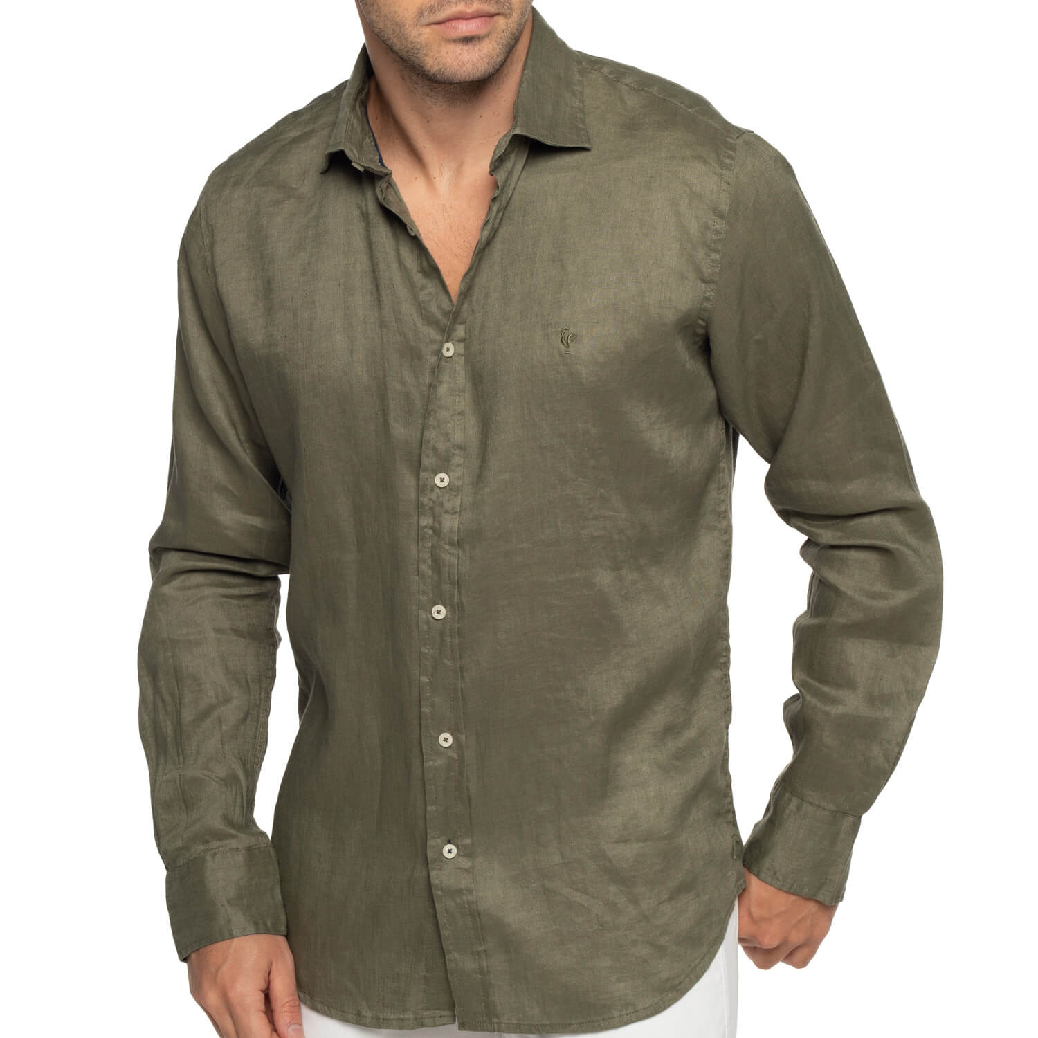 Chemise rugby coq lin