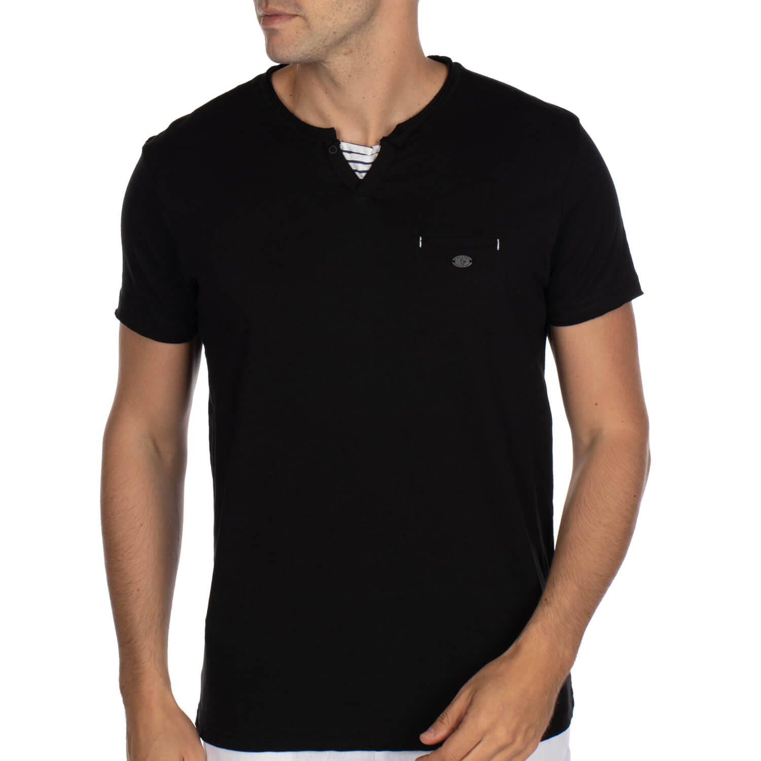 T-shirt col marin