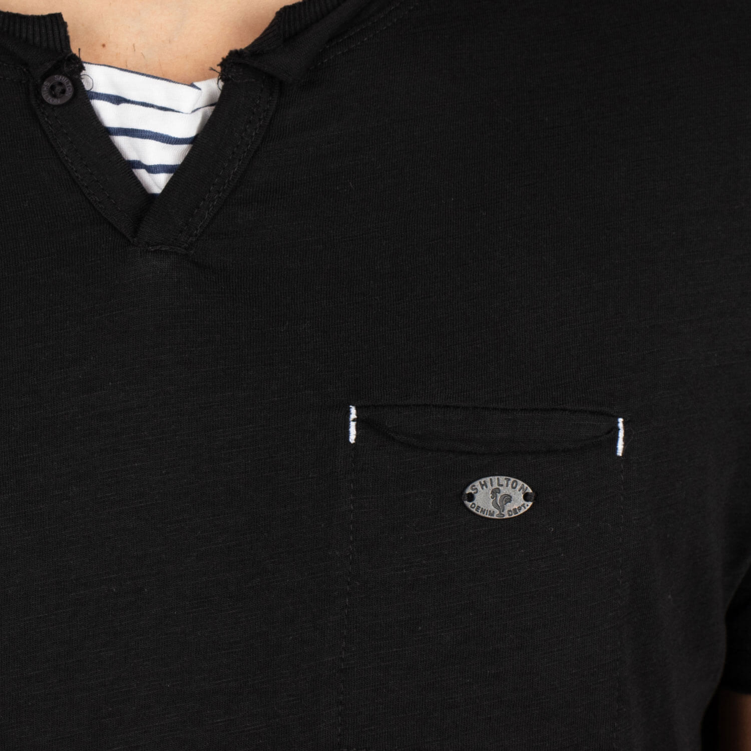 T-shirt col marin