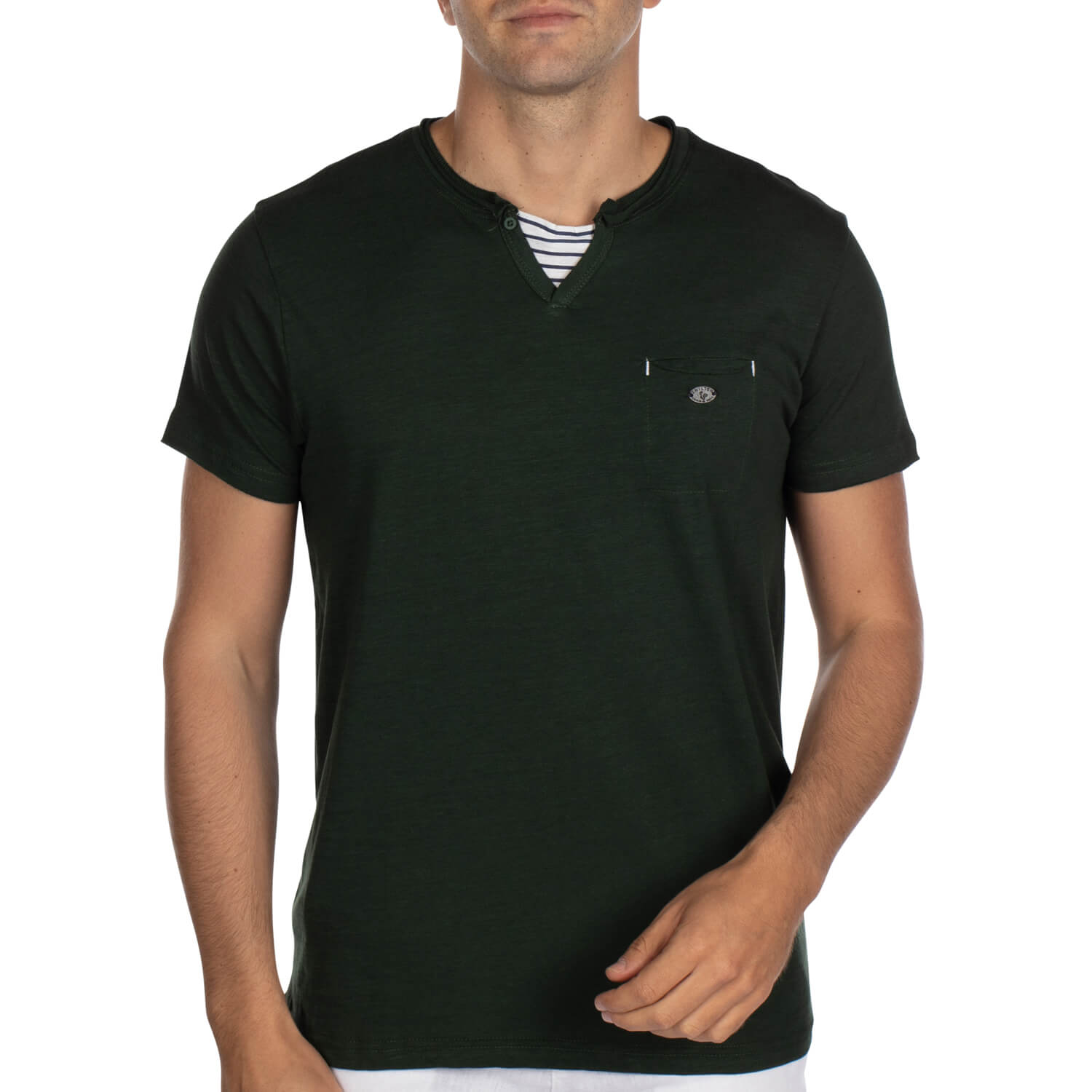 T-shirt col marin