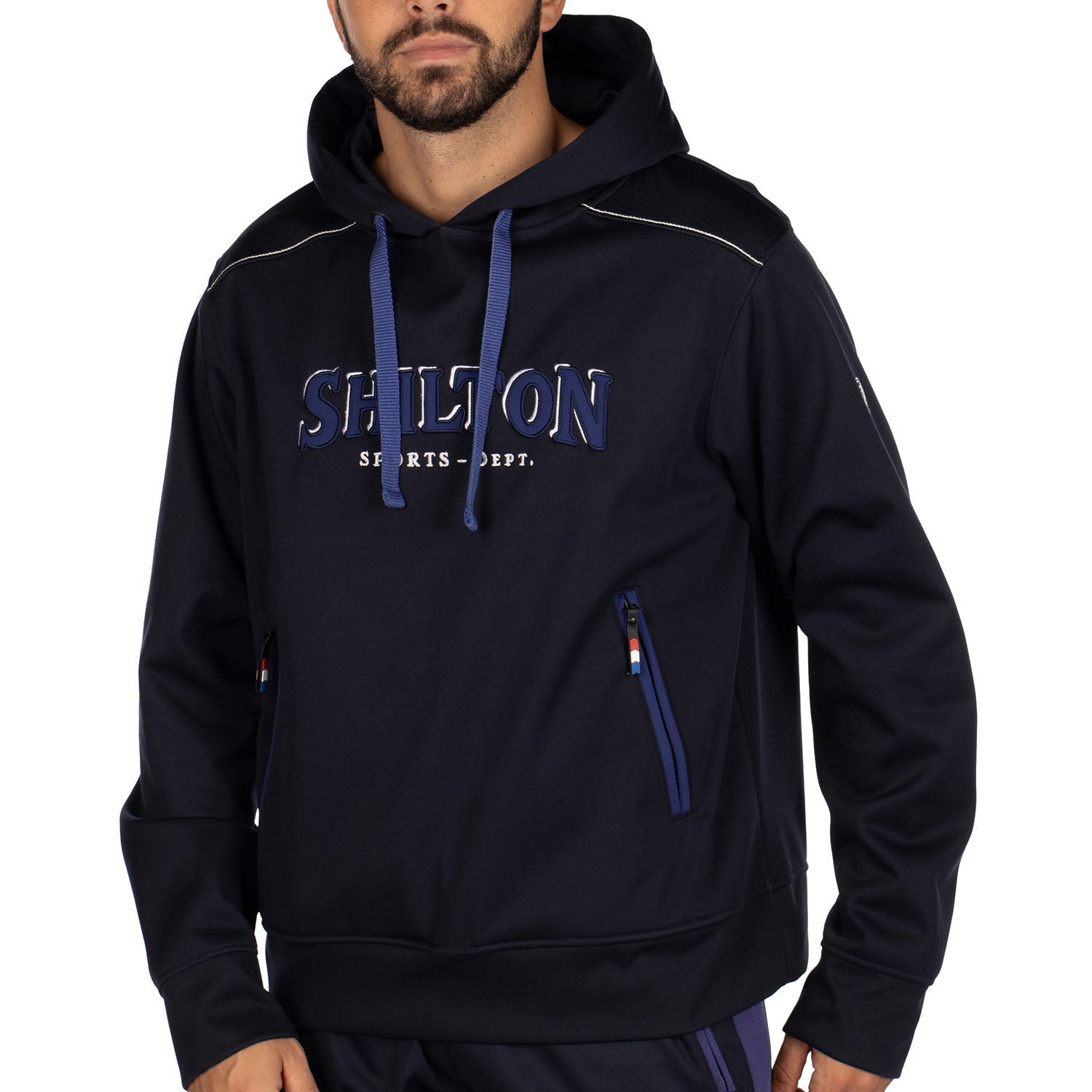 Sweat à capuche déperlant Navy - Shilton
