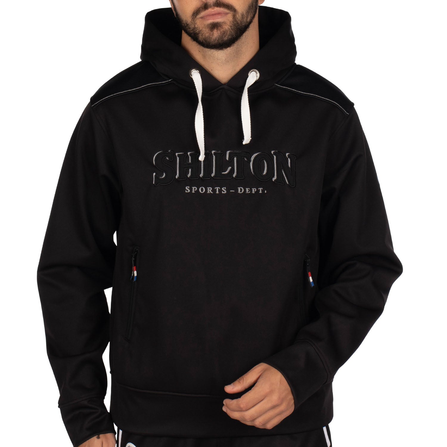 Sweat à capuche déperlant Noir - Shilton